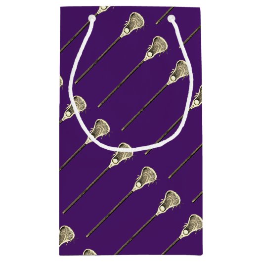 Lacrosse Team Paars Klein Cadeauzakje (Achterkant)