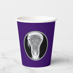 Lacrosse Team Paars Papieren Bekers