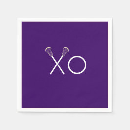 Lacrosse Team Paars Servet