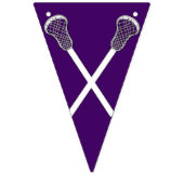 Lacrosse Team Paars Vlaggetjes (Derde vlag)