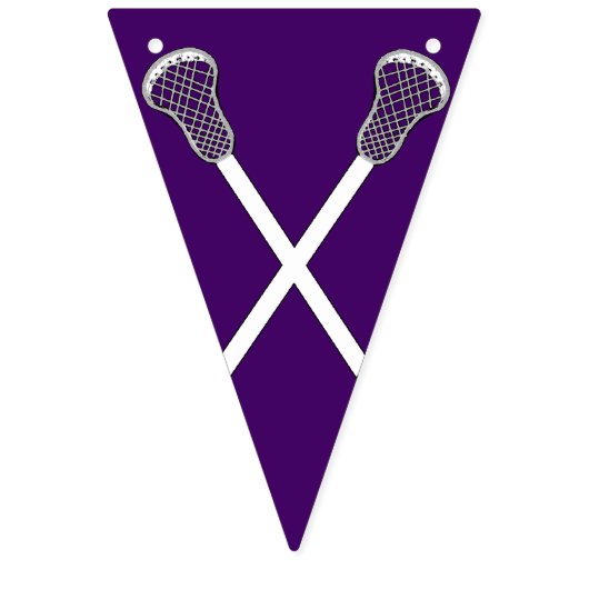 Lacrosse Team Paars Vlaggetjes (Derde vlag)
