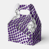 Lacrosse Team Paarse Partij Bedankdoosjes (Achterkant)