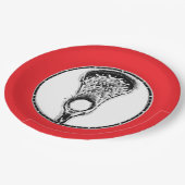 Lacrosse Team Party Papieren Bordje (Gekanteld)