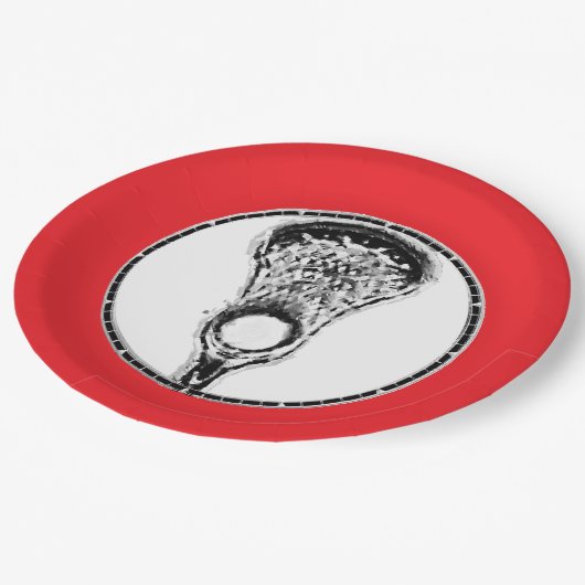 Lacrosse Team Party Papieren Bordje (Gekanteld)