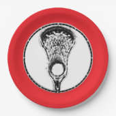 Lacrosse Team Party Papieren Bordje (Voorkant)