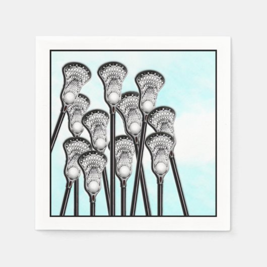 Lacrosse Team Party Servet (Voorkant)