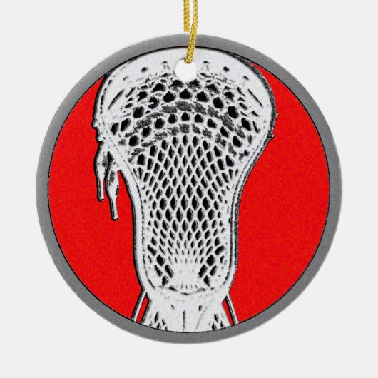 Lacrosse Team Player Award Keramisch Ornament (Voorkant)