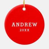 Lacrosse Team Player Award Keramisch Ornament (Achterkant)