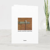 Lacrosse Team Player Good Luck Card Kaart (Achterkant)