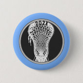 Lacrosse Team Player Keepomwille Gift Button (Voorkant)