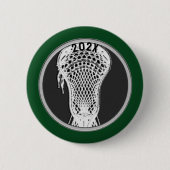 Lacrosse Team Player Keepomwille Gift Button (Voorkant)