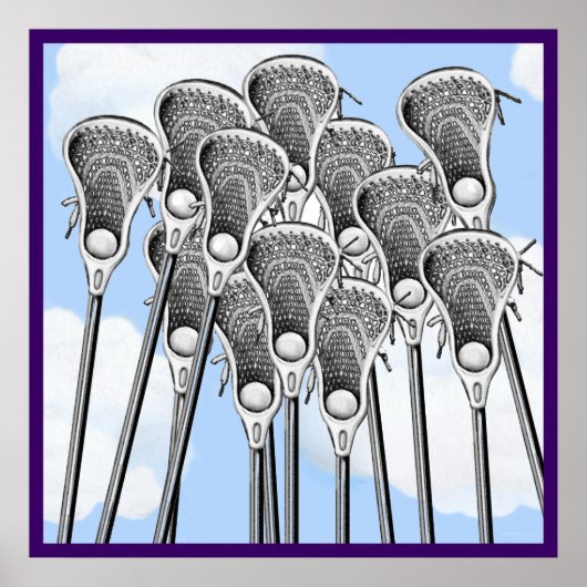Lacrosse Team Poster (Voorkant)