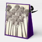 Lacrosse Team Purple Favor Box Bedankdoosjes (Achterkant)