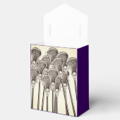 Lacrosse Team Purple Favor Box Bedankdoosjes (Geopend)