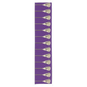 Lacrosse Team Purple Short Table Runner Korte Tafelloper (Voorkant)