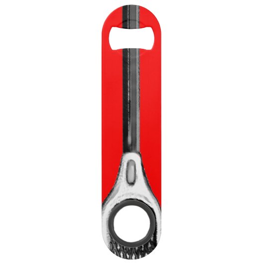 Lacrosse Team Red Gift Speed Flessenopener (Achterkant)