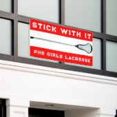 Lacrosse Team Red Spandoek (Buitenkant Gebouw)