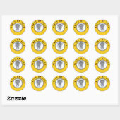 Lacrosse Team Ronde Sticker (Vel)