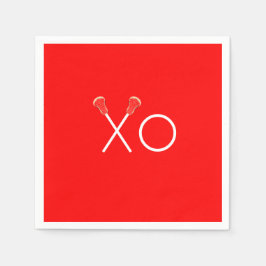 Lacrosse Team Rood Servet