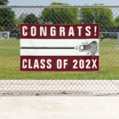 Lacrosse Team Senior Maroon Banner (Insitu)