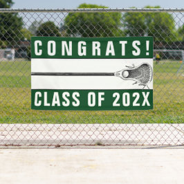Lacrosse Team Senior Night Green Banner