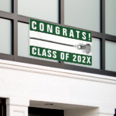 Lacrosse Team Senior Night Green Banner