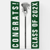 Lacrosse Team Senior Night Green Banner