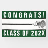 Lacrosse Team Senior Night Green Banner