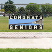 Lacrosse Team Seniors Light Blue Congrants Banner (Insitu)