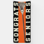 Lacrosse Team Seniors Oranje Congrates Spandoek (Verticaal)