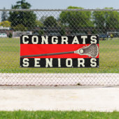 Lacrosse Team Seniors Red Congrats Banner (Insitu)