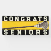 Lacrosse Team Seniors Yellow Congrates Spandoek (Horizontaal)