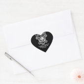 Lacrosse Team Skull Juridisch kloppend geschenk Hart Sticker (Envelop)