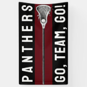 Lacrosse-team Spandoek (Verticaal)