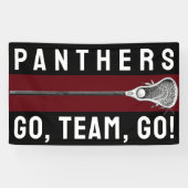 Lacrosse-team Spandoek (Horizontaal)