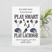 Lacrosse Team Sports Kaart (Staand voorkant)