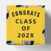 Lacrosse Team Yellow Favor Box Bedankdoosjes (Bovenkant)