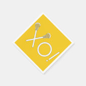 Lacrosse Team Yellow Servet (Hoek)