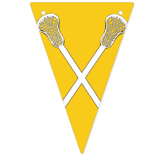 Lacrosse Team Yellow Vlaggetjes (Derde vlag)