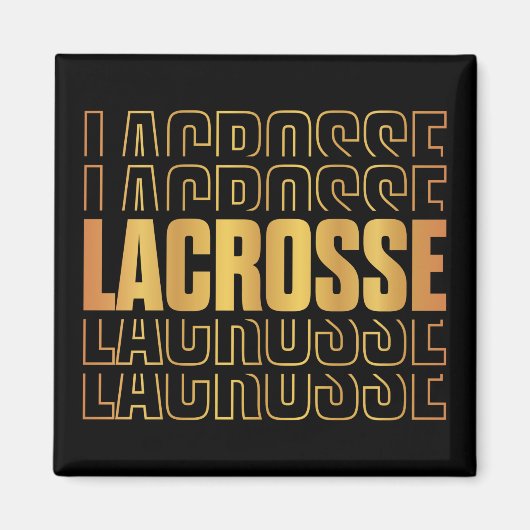 Lacrosse tekst magneet (Voorkant)