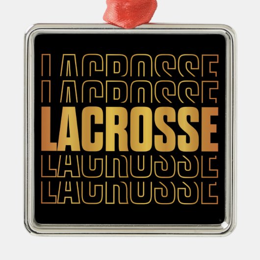Lacrosse tekst Ornament (Voorkant)