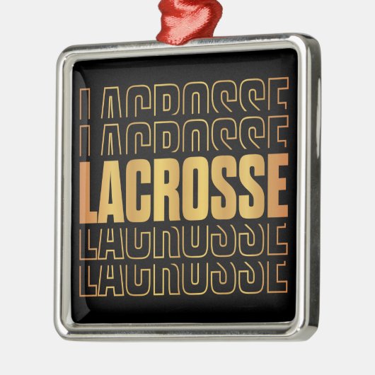 Lacrosse tekst Ornament (Links)