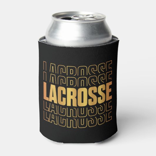 Lacrosse Text Can Cooler (Blikje Voorkant)