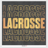 Lacrosse Text Vinyl Sticker (Vel)
