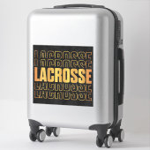 Lacrosse Text Vinyl Sticker (Koffer)