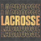 Lacrosse Text Vinyl Sticker (Voorkant)