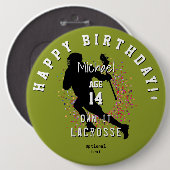 LaCrosse Theme Verjaardag Button HAMbyWG (Voorkant /achterkant)