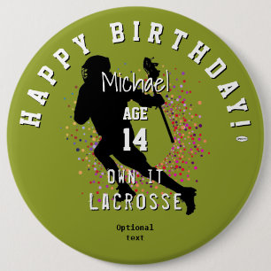 LaCrosse Theme Verjaardag Button HAMbyWG