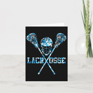 Lacrosse Tie Dye Voor Mannen Vrouwen Meisjes Jonge Kaart