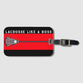 Lacrosse-uitrusting Bagagelabel (Voorkant (horizontaal))